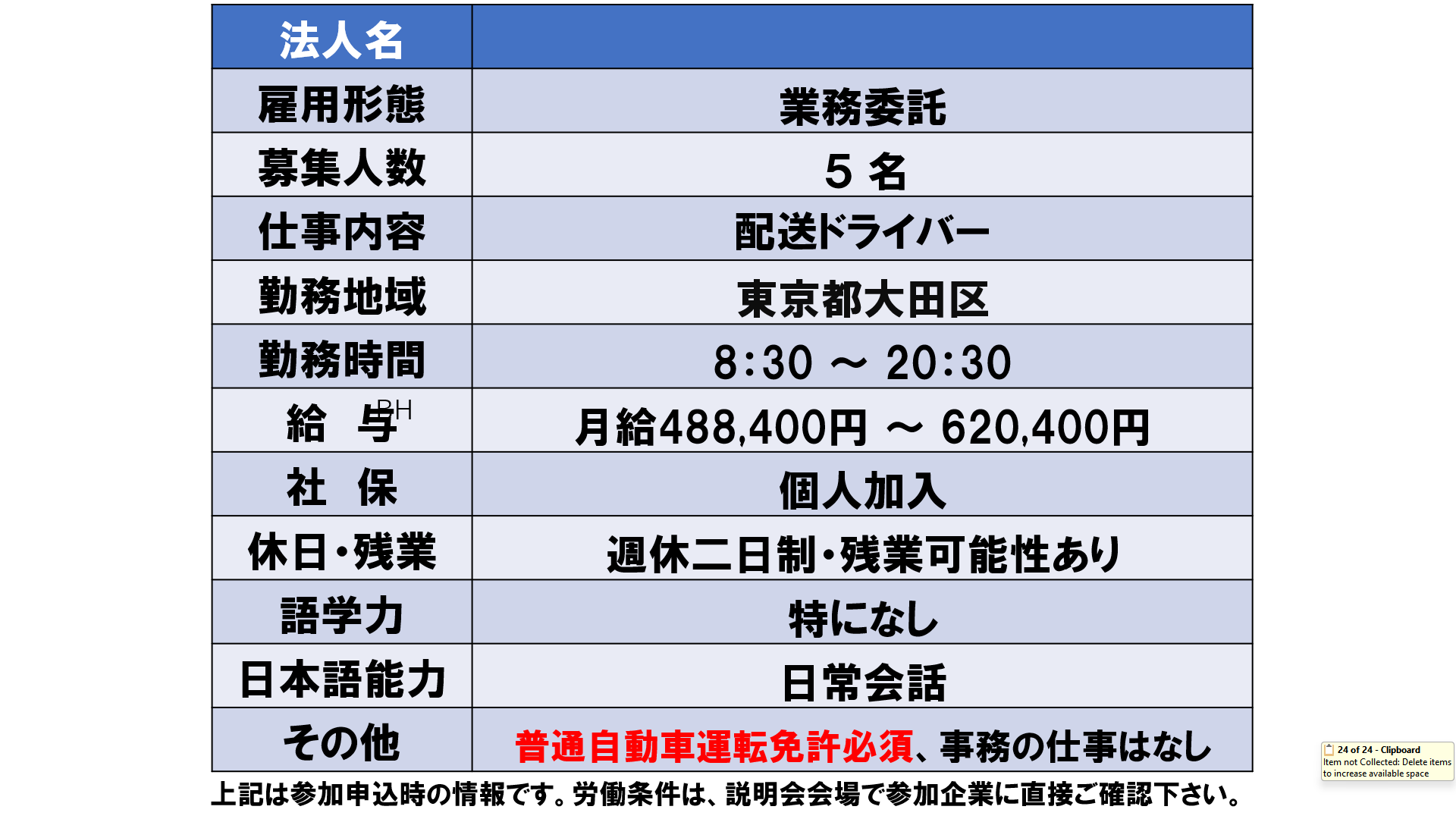 仕事、バイト、正社員